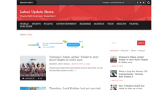 Desktop Screenshot of latestupdatenews.com