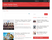 Tablet Screenshot of latestupdatenews.com